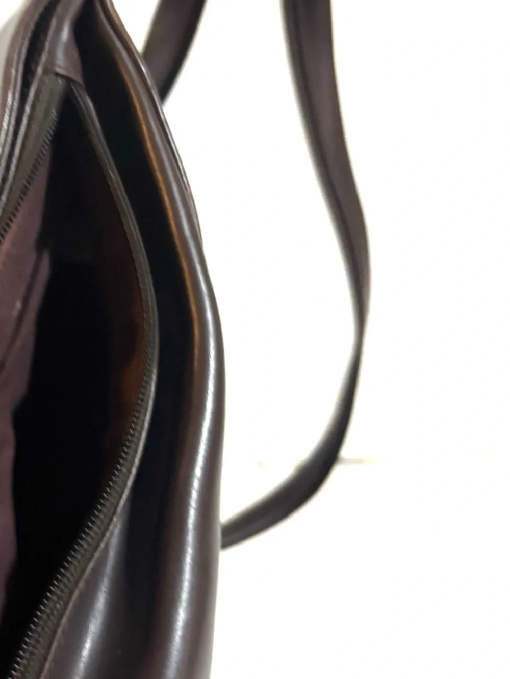 Brown Leather Sling Bag - Unbranded